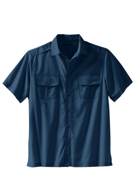 Boulder Creek by Kingsize Mens Big /& Tall Short Sleeve Pilot Shirt
